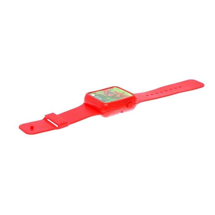 Часы детские музыкальные «Эра динозавров», звук, цвет зелёный