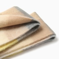 Шарф зимний объемный с кистями MINAKU, принт клетка, размер 210×38+18 см