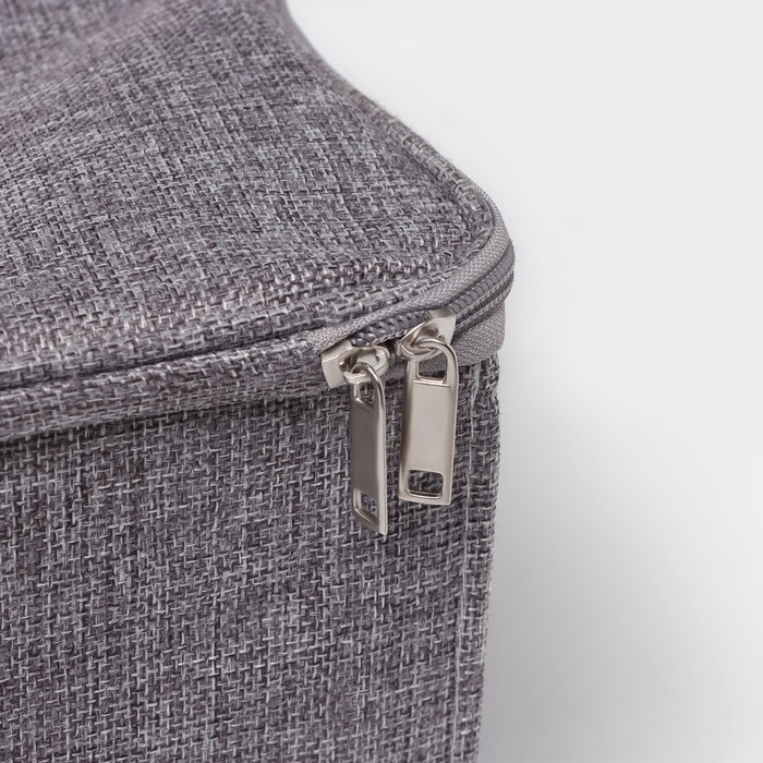 Кофр для хранения вещей LaDо́m «Грэй», 29×36×20 см, серый