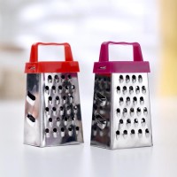 Тёрка четырёхгранная c магнитом, 3,5×7×3 см, цвет МИКС