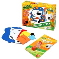 Набор «Чистим зубки», с песочными часами, МиМиМишки