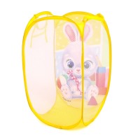 Корзина для хранения игрушек «Зайчик», 57×34×34 см, жёлтая