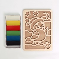 Пластилиновые картинки «Новый год! Снегирь»