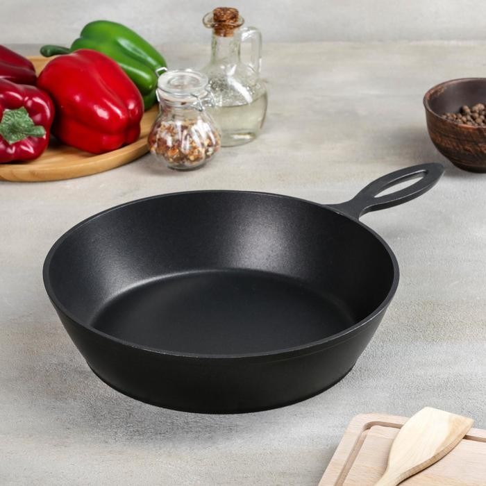 Сковорода «Сотейник», d=26 см, без крышки, антипригарное покрытие, цвет чёрный