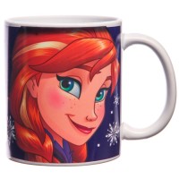 Кружка-хамелеон "Анна и Эльза", Холодно Сердце, белая 330мл