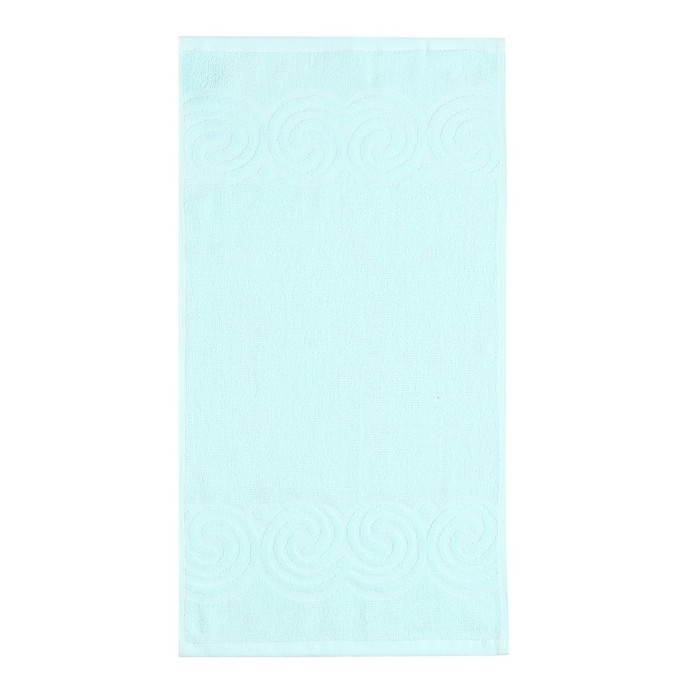 Полотенце махровое Love Life Border, 50х90 см, цвет светло-голубой, 100% хлопок, 380 гр/м2