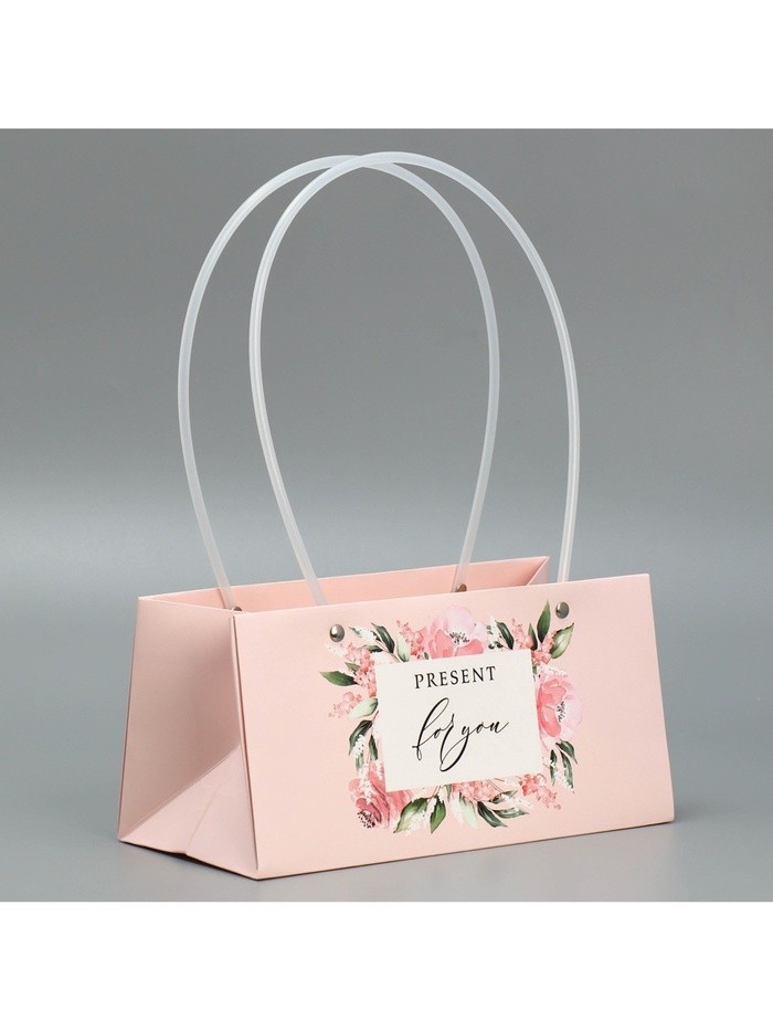 Пакет для цветов For you dear, 24×12×12 см