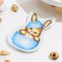 Блюдо сервировочное Доляна «Пасхальный кролик», 20×13,5×1,8 см