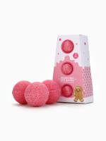 Бомбочки для ванны, аромат клубничный коктейль, набор 3 шт. × 40 г, URAL LAB