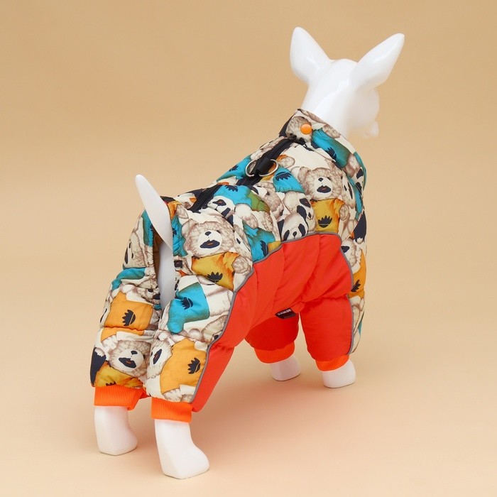 Комбинезон для собак «Мишка Тедди», размер 20 (ДС 36 см, ОГ 52 см, ОШ 33 см), оранжевый Комбинезон для собак «Мишка Тедди», размер 20 (ДС 36 см, ОГ 52 см, ОШ 33 см), оранжевый