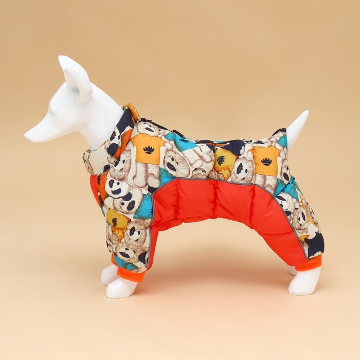 Комбинезон для собак «Мишка Тедди», размер 20 (ДС 36 см, ОГ 52 см, ОШ 33 см), оранжевый Комбинезон для собак «Мишка Тедди», размер 20 (ДС 36 см, ОГ 52 см, ОШ 33 см), оранжевый