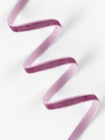 Лента бархатная, 6 мм, 18±1 м, сиреневая №199