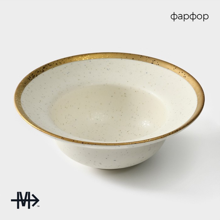 Тарелка глубокая Magistro Poursephona, 330 мл, d=19.5 см, фарфор, белая Тарелка глубокая Magistro Poursephona, 330 мл, d=19.5 см, фарфор, белая