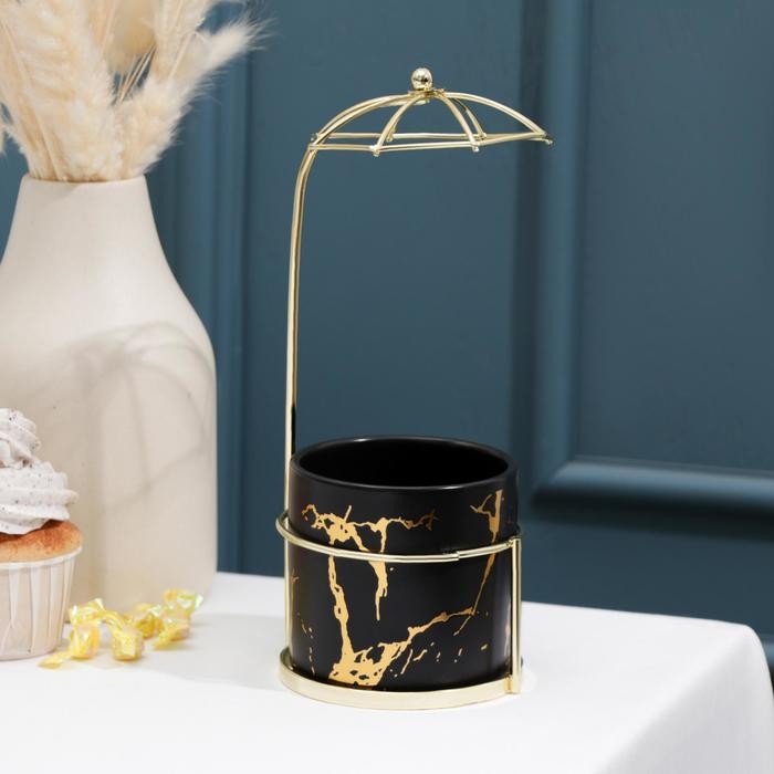 Конфетница «Марбл.Зонтик», 220 мл, 9×20 см