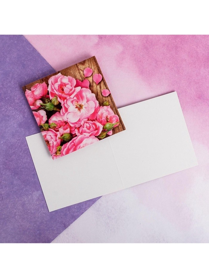 Мини–открытка «Цветочная доска», 7×7 см