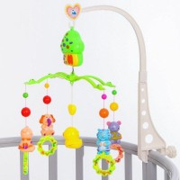 Мобиль музыкальный «Домик. Зверятки погремушки №2», заводной