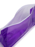 Косметичка для бассейна с застёжкая зип-лок, фиолетовая/прозрачная