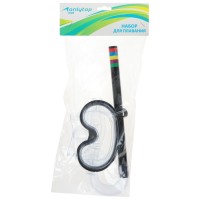 Набор для плавания детский ONLYTOP: маска, трубка, цвета МИКС