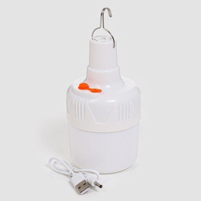 Фонарь кемпинговый аккумуляторный «Мастер К», 5 Вт, 800 мАч, на крючке