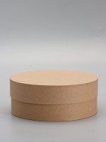 Коробка круглая подарочная крафт, 20×8 см