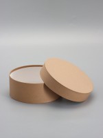 Коробка круглая подарочная крафт, 20×8 см