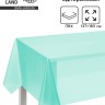 Скатерть одноразовая на стол 137×183 см, цвет мятный