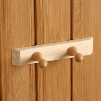 Вешалка для бани и сауны, липа, 20×4×6 см, 2 крючка, «Добропаровъ»