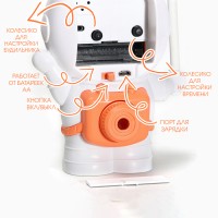 Часы - будильник с подсветкой «Космонавт» детские, 2 режима, циферблат d-9 см, 15×28 см