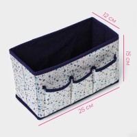 Органайзер для мелочей Доляна «Мармелад», 3 кармана, 25×12×15 см, белый