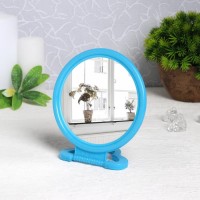 Зеркало складное-подвесное, d зеркальной поверхности 9,5 см, цвет МИКС