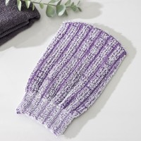 Мочалка - варежка для тела массажная Доляна, 19×11 см, жёсткая, МИКС