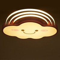 Светильник с ПДУ "Облачко" 1хLED 70Вт 3000-6000К диммер розовый 60х50х6 см BayerLux