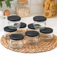 Набор банка стеклянная с крышкой 0,25 ТО-82 мм, 8 шт