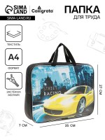 Папка с ручками текстильная А4, 350 х 270 х 70 мм, Calligrata Street Rasing