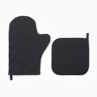 Набор кухонный Этель Winter village варежка 20х28см, прихватка 19х19см,100%хл