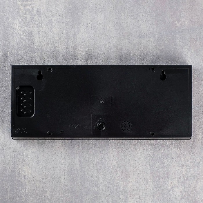 Часы настенные электронные, будильник, календарь, термометр, 15 х 36 см