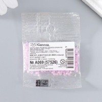 Бисер Чехия "GAMMA" круглый "1"  10/0   5гр  (A069 розовый/меланж)