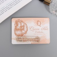 Заколка-автомат для волос "Диана" прямой овал, 6,5 см, золото