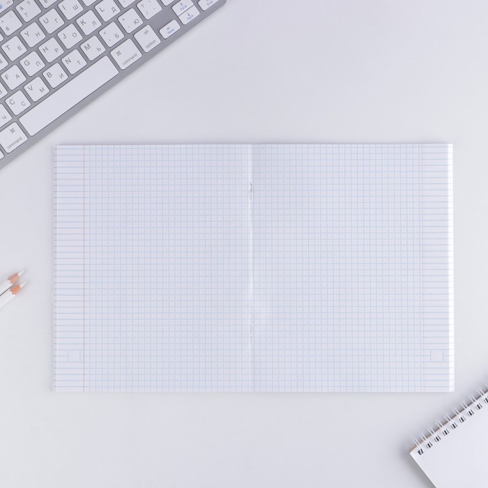 Тетрадь в клетку, 48 л., А5, на скрепке, блок №1 «Волшебство» МИКС