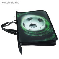 Папка с ручками А4, 335 х 235 х 55 мм, пластиковая, ручки-тесьма, Calligrata "Мяч"