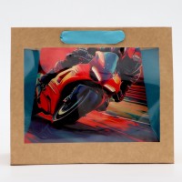 Пакет с PVC окном, «Мужской», 24×11×20 см