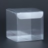 Складная прозрачная коробка из PVC, для упаковки подарков, 7×7×7 см