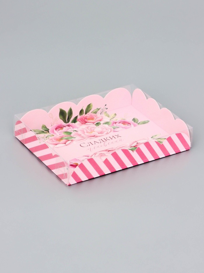 Коробка для печенья «Сладких мгновений», 14×10.5×2.5 см