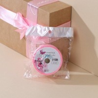 Лента атласная «С днем рождения!», белая, 4 см × 5 метров