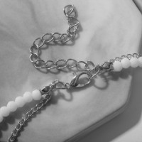 Браслет на ногу Queen Fair «Хвост» русалки, набор, цвет белый в серебре, 28,5 см