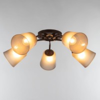 Люстра "Онлайн" (цилиндр) 5х15Вт Е27 МОДЕЛЬ: BR 00222 венге/черный