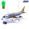 Самолет на радиоуправлении «Лайнер», световые эффекты, работает от батареек, цвет серый