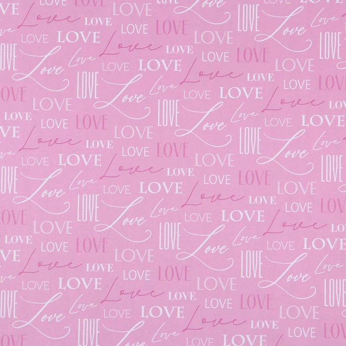 Бумага крафт цветная односторонняя «Love», 50 х 70 см