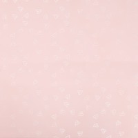 Пленка листах для цветов, 57×57 см, розовый Сердца, 65 микрон