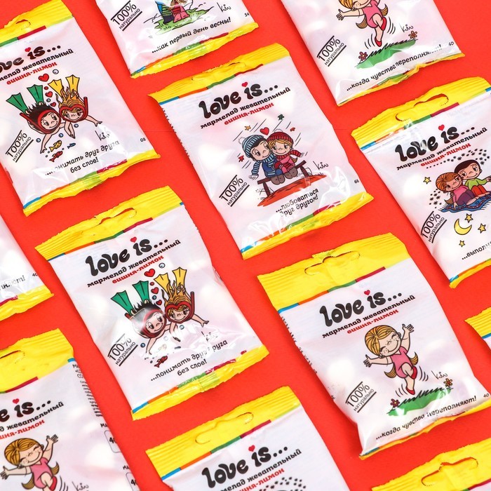 Мармелад Love Is "ЖуйМиксик", вишня-лимон, 20 г